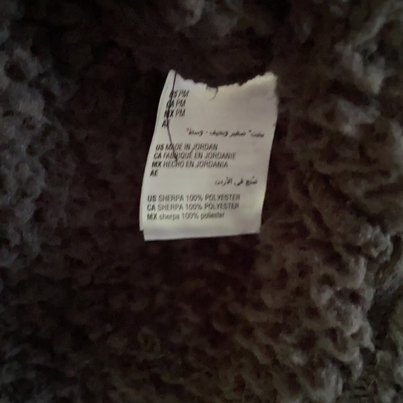 STYLE & Co teddy bear fleece funnel neck PM black - Picture 3 of 3